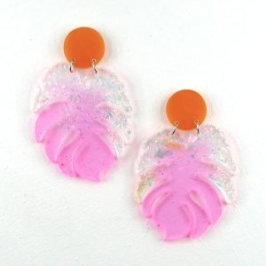 MAGNUM – Boucles d&rsquo;oreilles résine artisanales – Bijou créateur pièce unique I Bisoustore