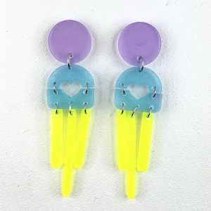 MADAME EST SERVIE – Boucles d&rsquo;oreilles résine artisanales – Bijou créateur pièce unique | Bisoustore