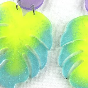 MAGNUM – Boucles d&rsquo;oreilles résine artisanales – Bijou créateur pièce unique I Bisoustore