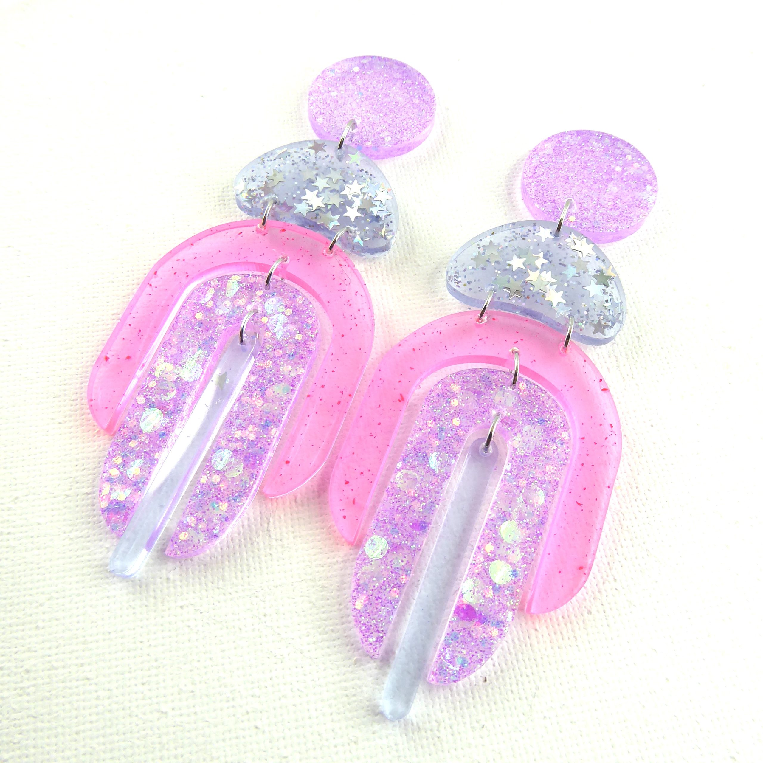 IBIZA – Boucles d’oreilles résine artisanales – Bijou créateur pièce unique | Bisoustore – Image 3