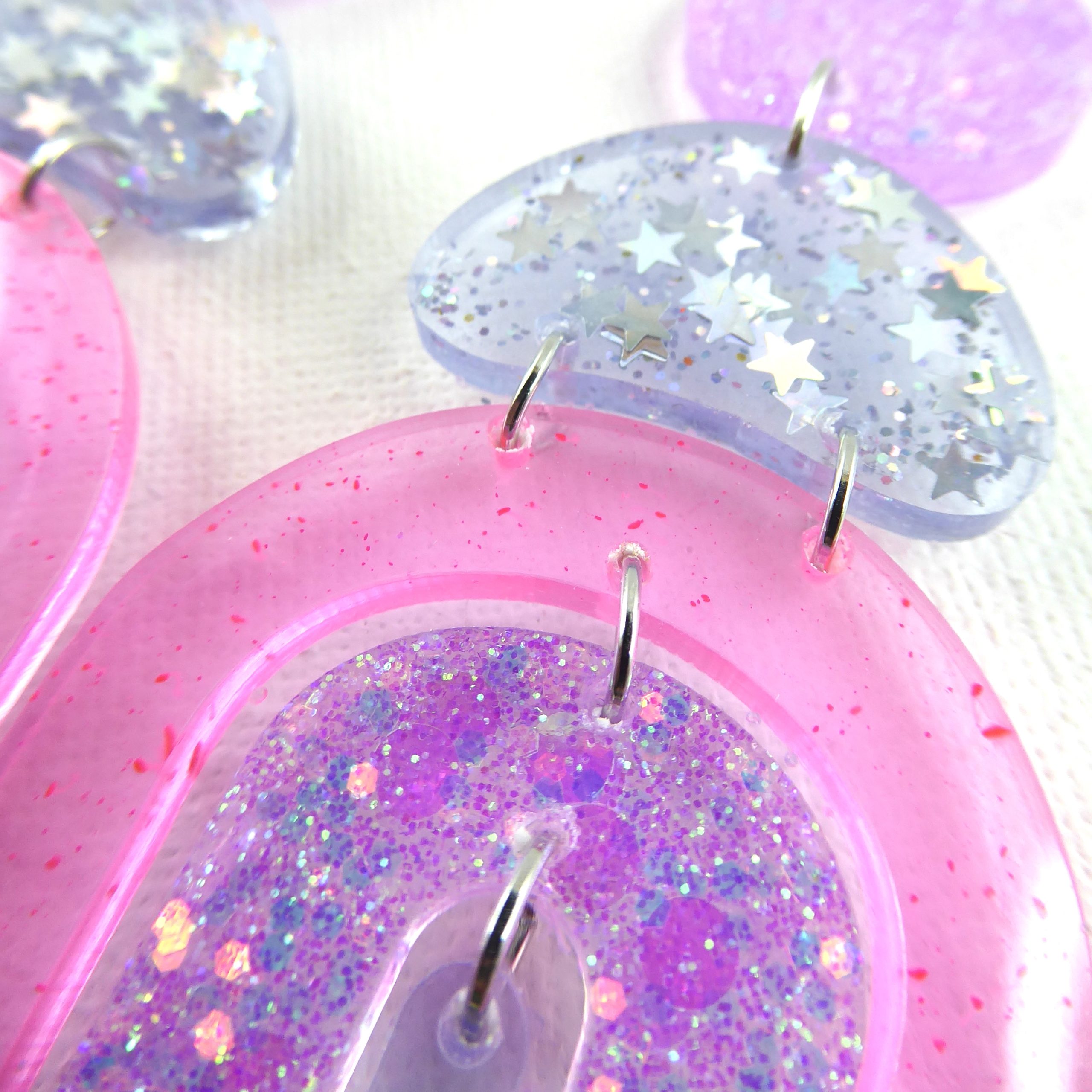 IBIZA – Boucles d’oreilles résine artisanales – Bijou créateur pièce unique | Bisoustore – Image 2