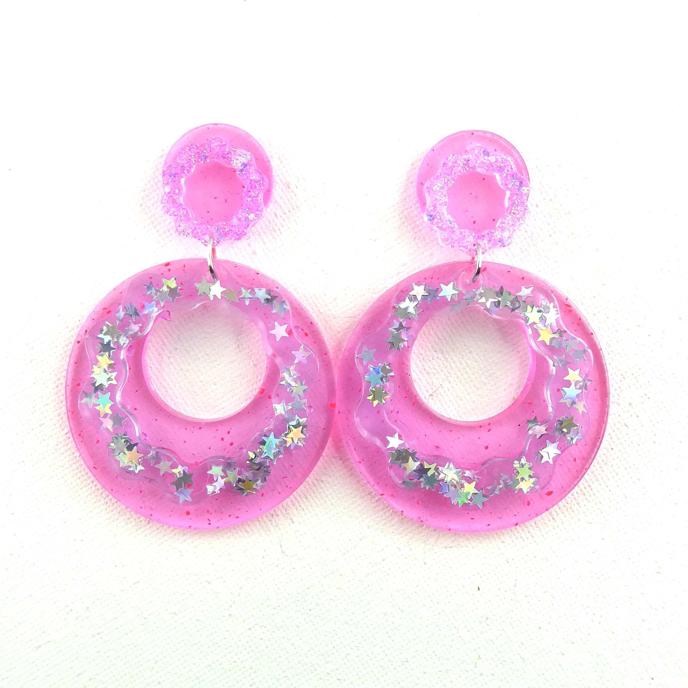 L'amour du risque - Boucles d’oreilles résine artisanales – Bijou créateur pièce unique | Bisoustore