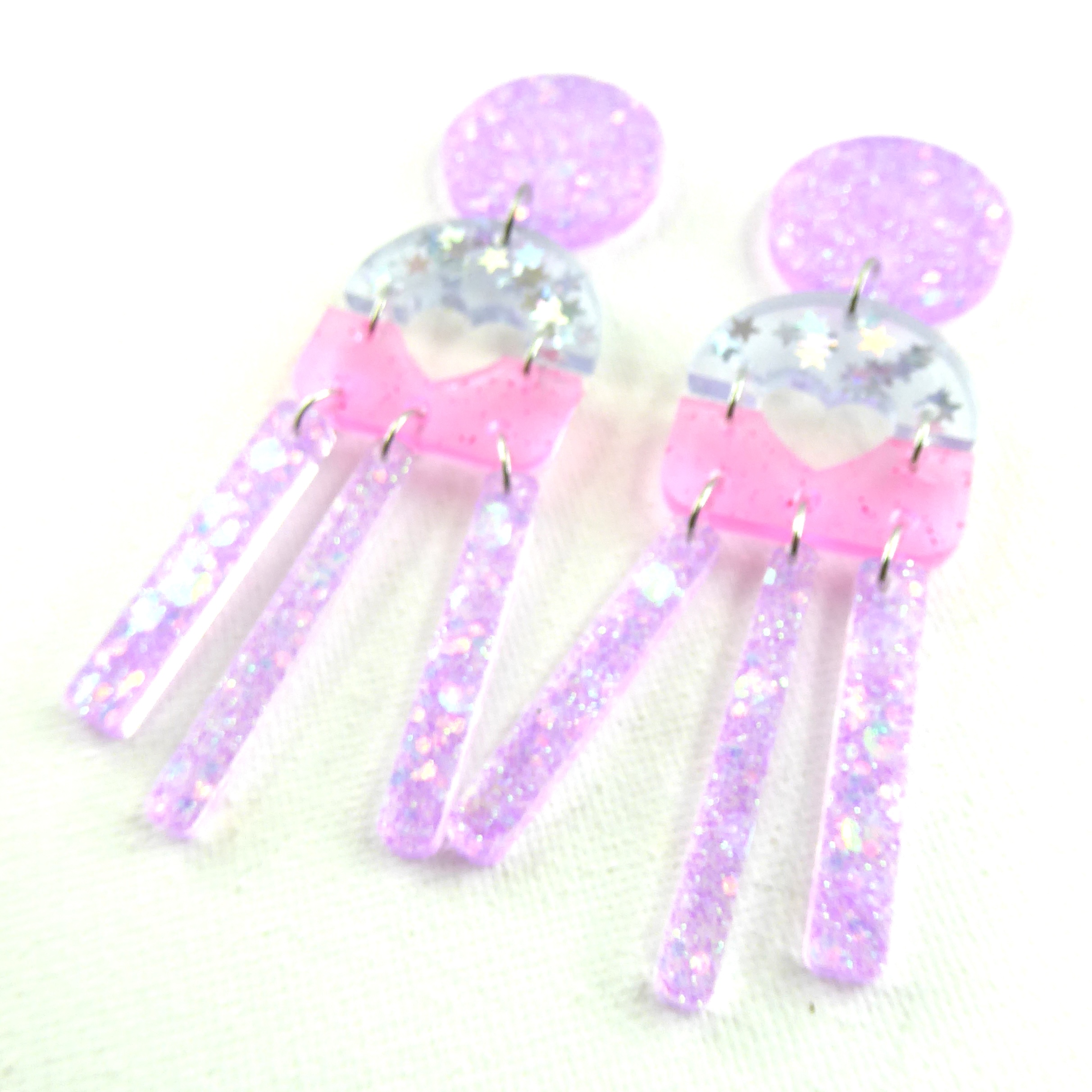 MADAME EST SERVIE – Boucles d'oreilles résine artisanales – Bijou créateur pièce unique | Bisoustore – Image 3