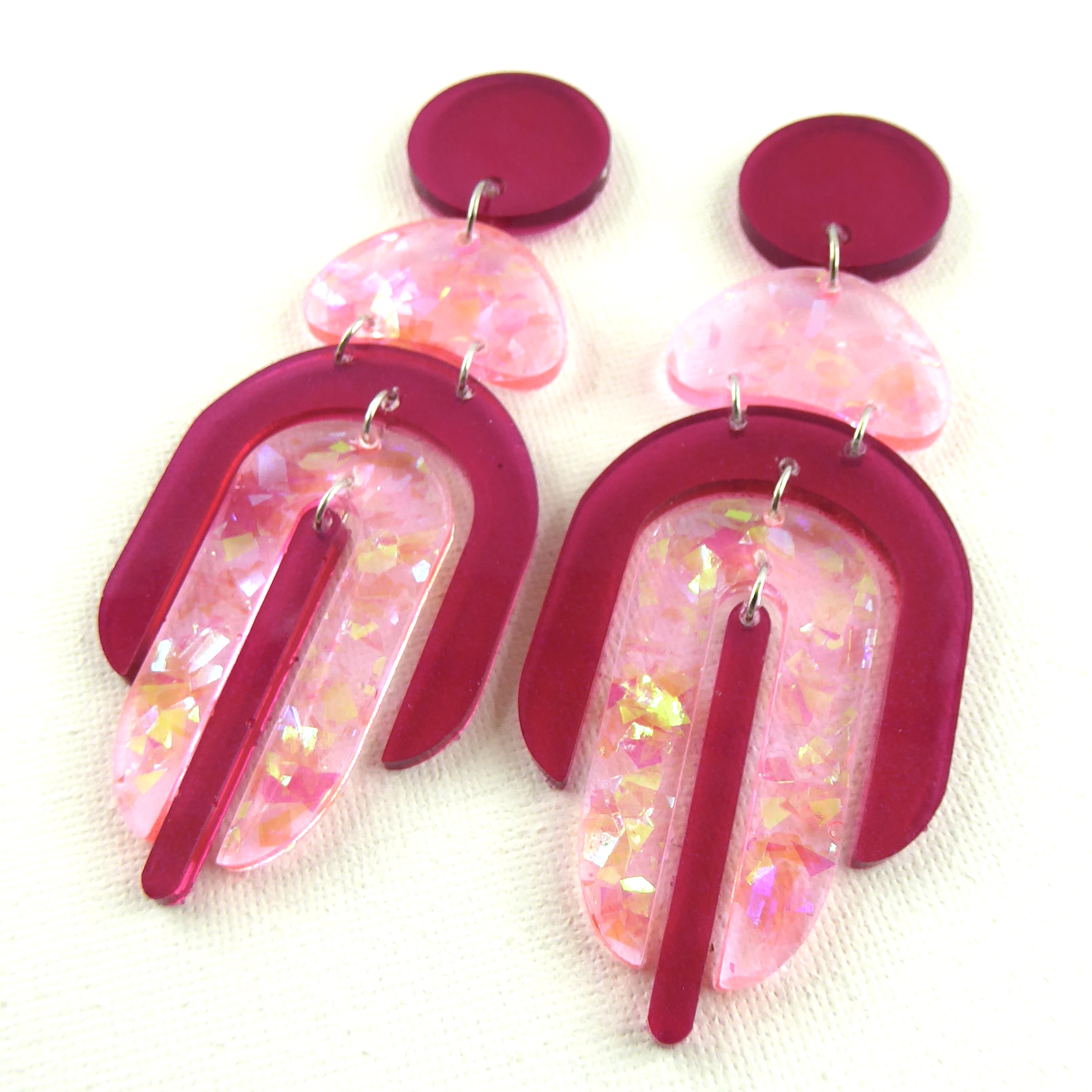 IBIZA – Boucles d’oreilles résine artisanales – Bijou créateur pièce unique | Bisoustore – Image 3