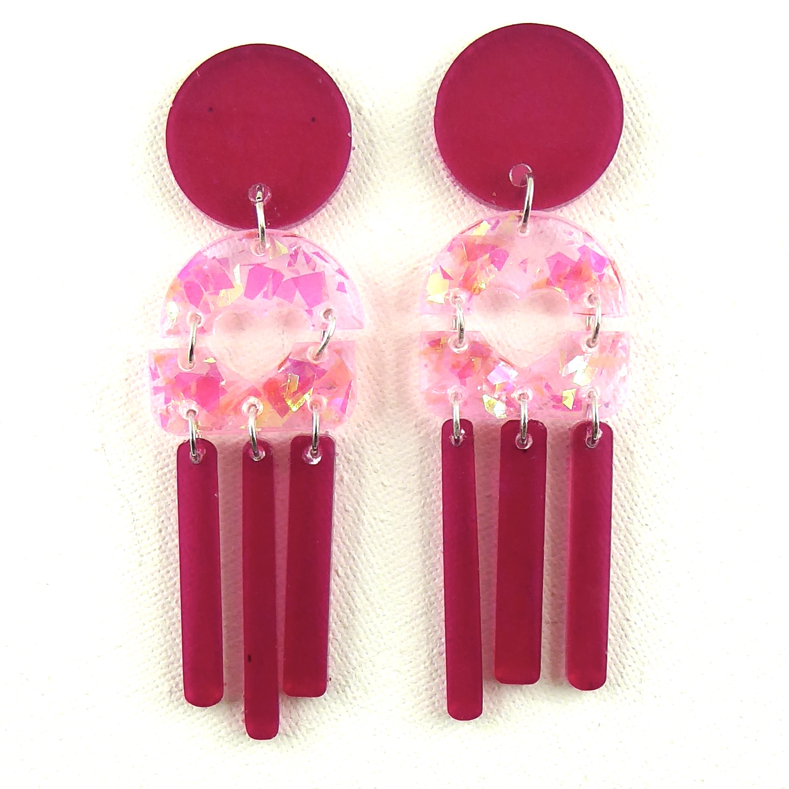 MADAME EST SERVIE – Boucles d'oreilles résine artisanales – Bijou créateur pièce unique | Bisoustore