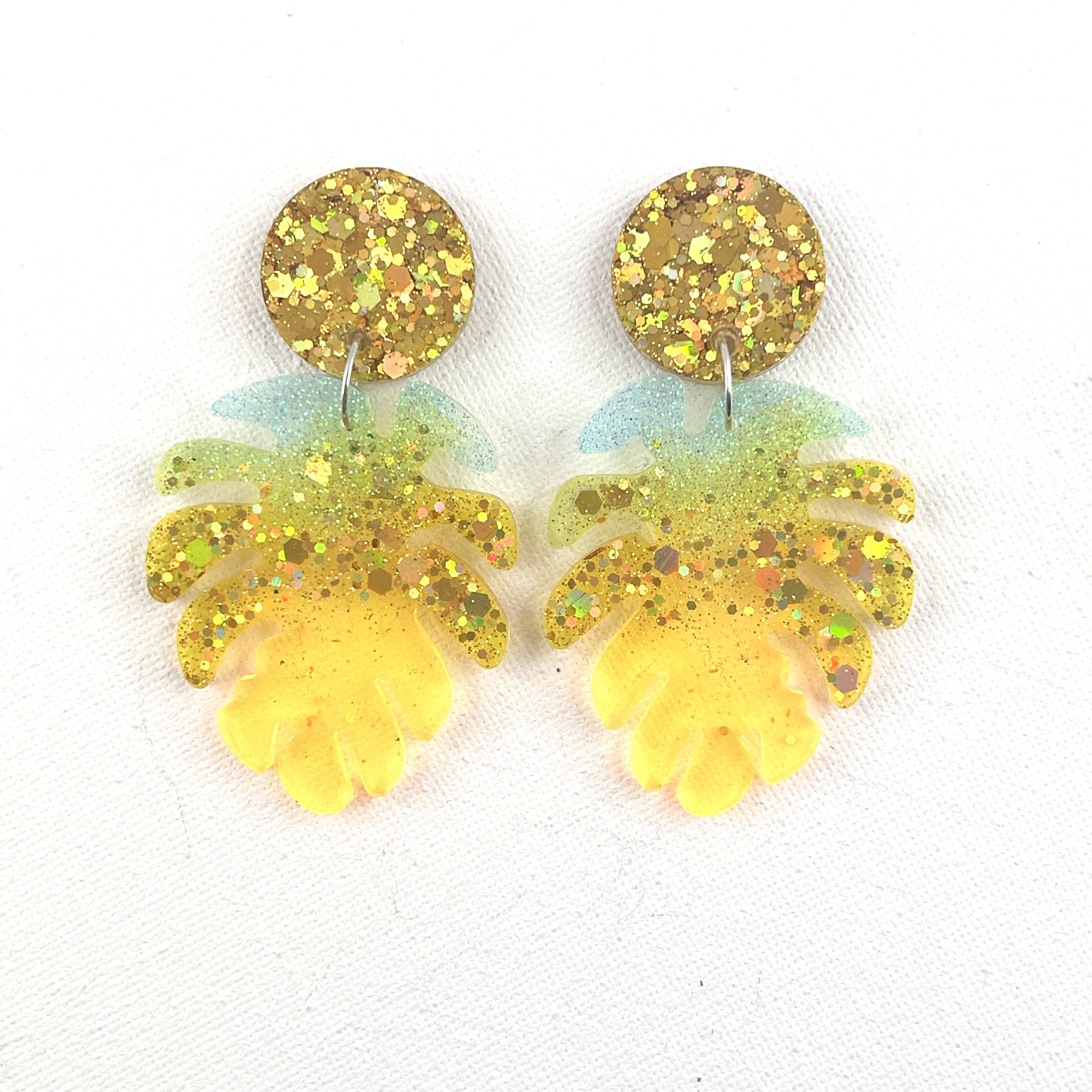 MAGNUM médium - Boucles d'oreilles résine artisanales – Bijou créateur pièce unique | Bisoustore