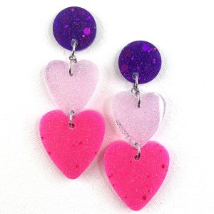 🎉Festival 7 – Boucles d’oreilles en résine – Pièces uniques 🎉Festival 7 – Boucles d’oreilles en résine – Pièces uniques
