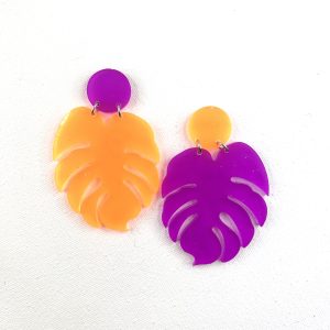 MAGNUM – Boucles d&rsquo;oreilles résine artisanales – Bijou créateur pièce unique I Bisoustore