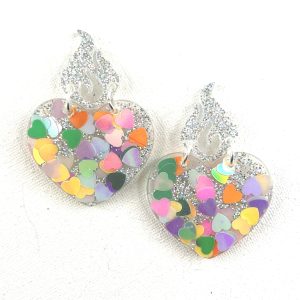 SACRED HEART – Boucles d’oreilles résine artisanales – Bijou créateur pièce unique | Bisoustore SACRED HEART – Boucles d’oreilles résine artisanales – Bijou créateur pièce unique | Bisoustore