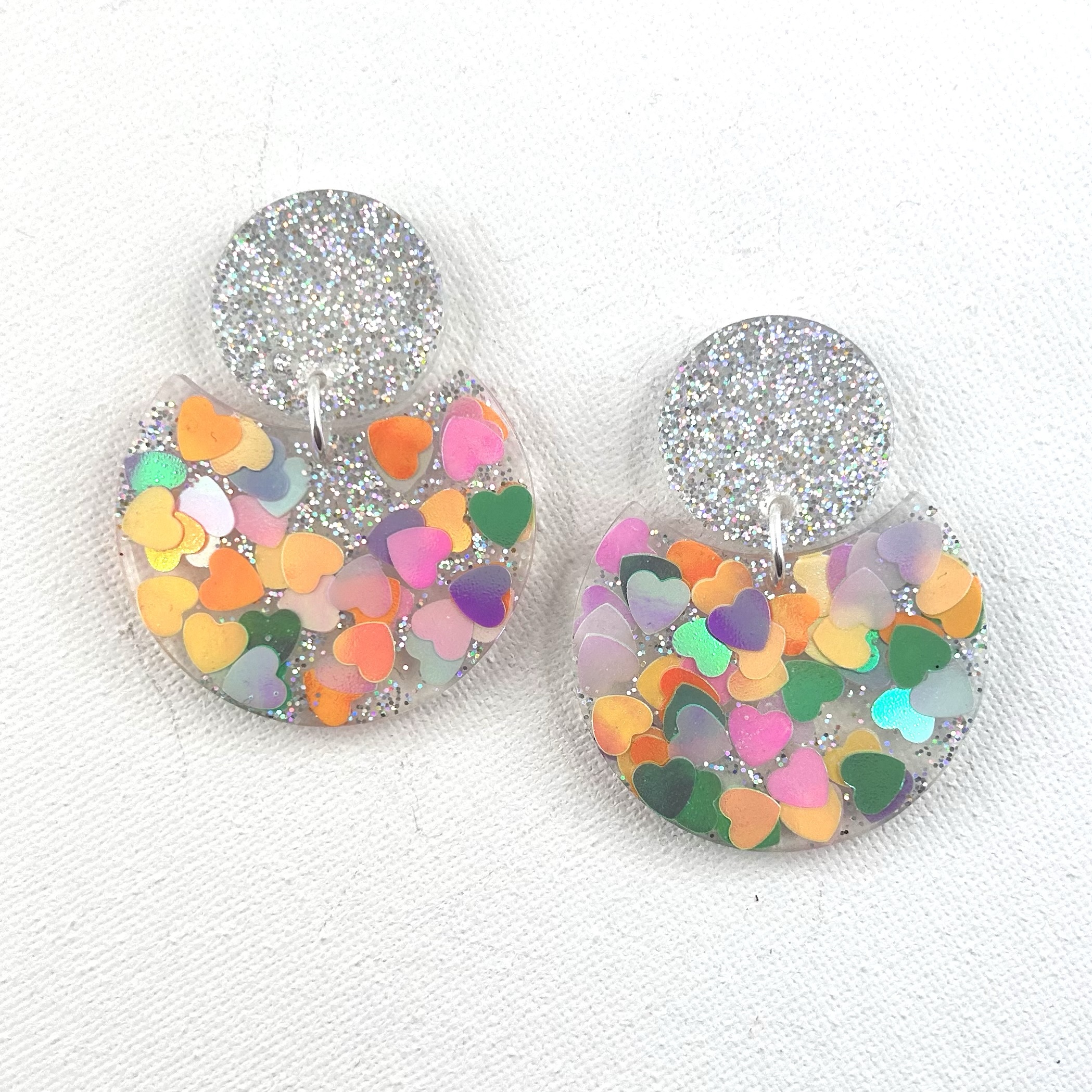 DYNASTY - Boucles d'oreilles résine artisanales – Bijou créateur pièce unique | Bisoustore