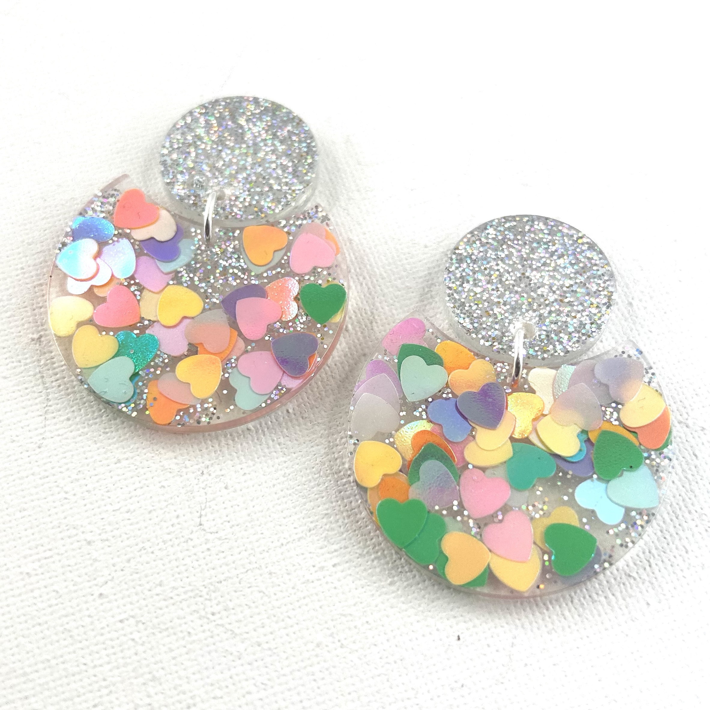DYNASTY - Boucles d'oreilles résine artisanales – Bijou créateur pièce unique | Bisoustore – Image 3