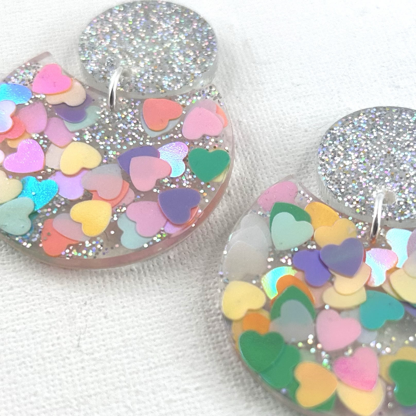 DYNASTY - Boucles d'oreilles résine artisanales – Bijou créateur pièce unique | Bisoustore – Image 2