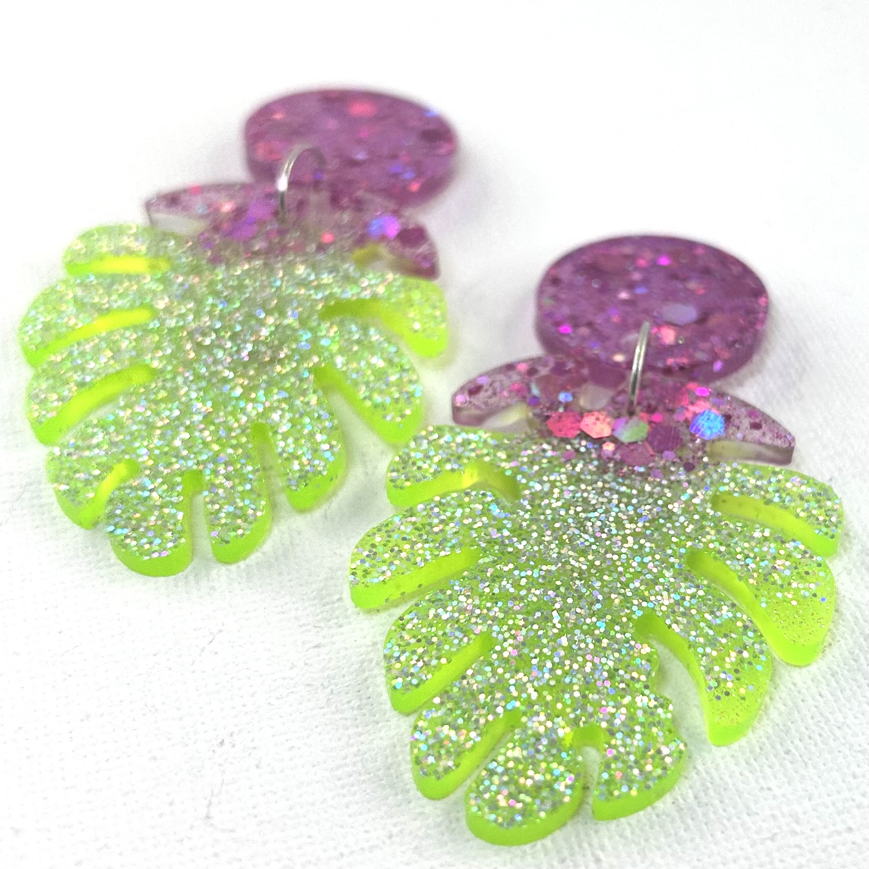 MAGNUM médium - Boucles d'oreilles résine artisanales – Bijou créateur pièce unique | Bisoustore – Image 2