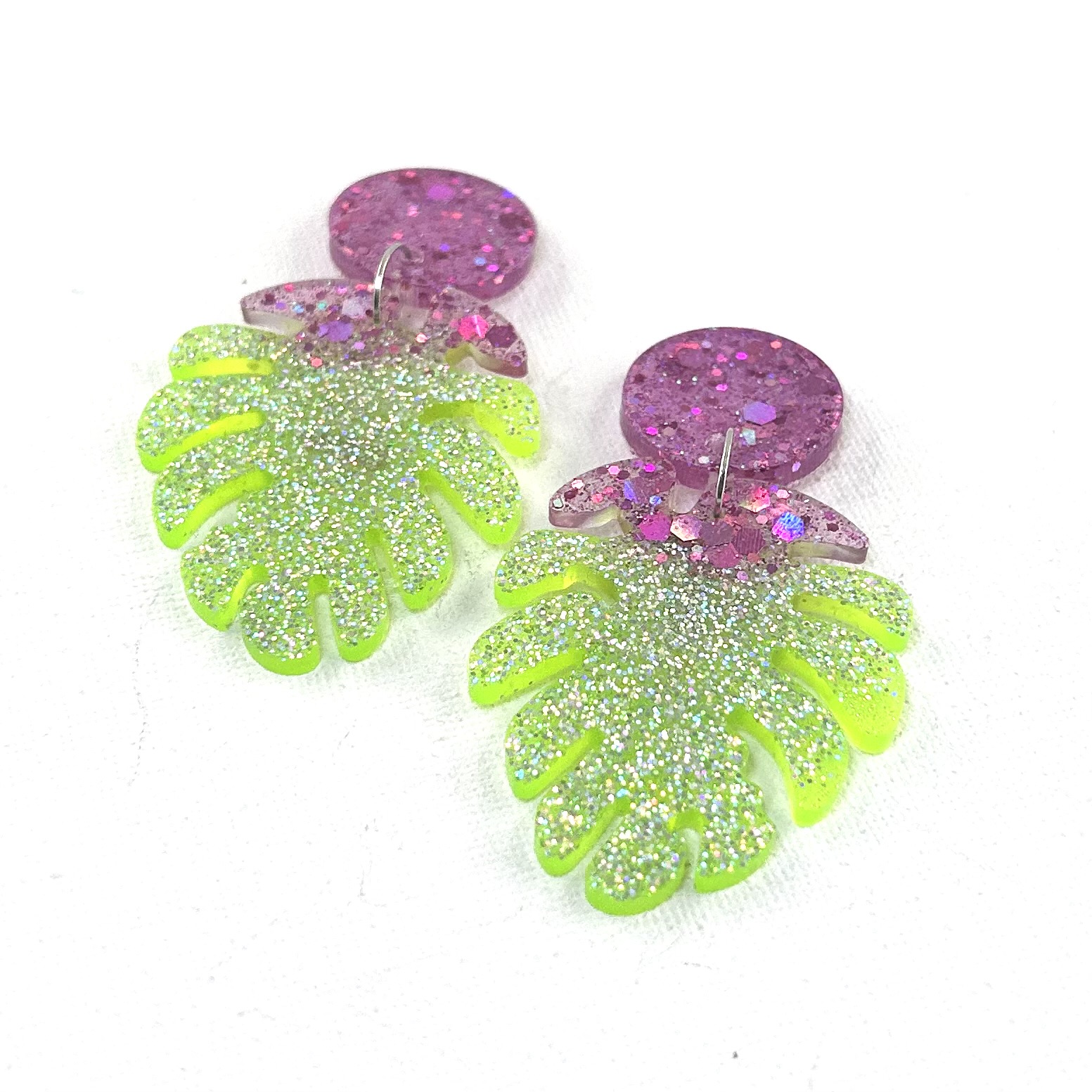 MAGNUM médium - Boucles d'oreilles résine artisanales – Bijou créateur pièce unique | Bisoustore