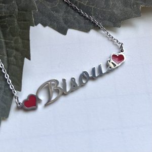 Collier Bisous double cœur 💕 Collier Bisous double cœur 💕