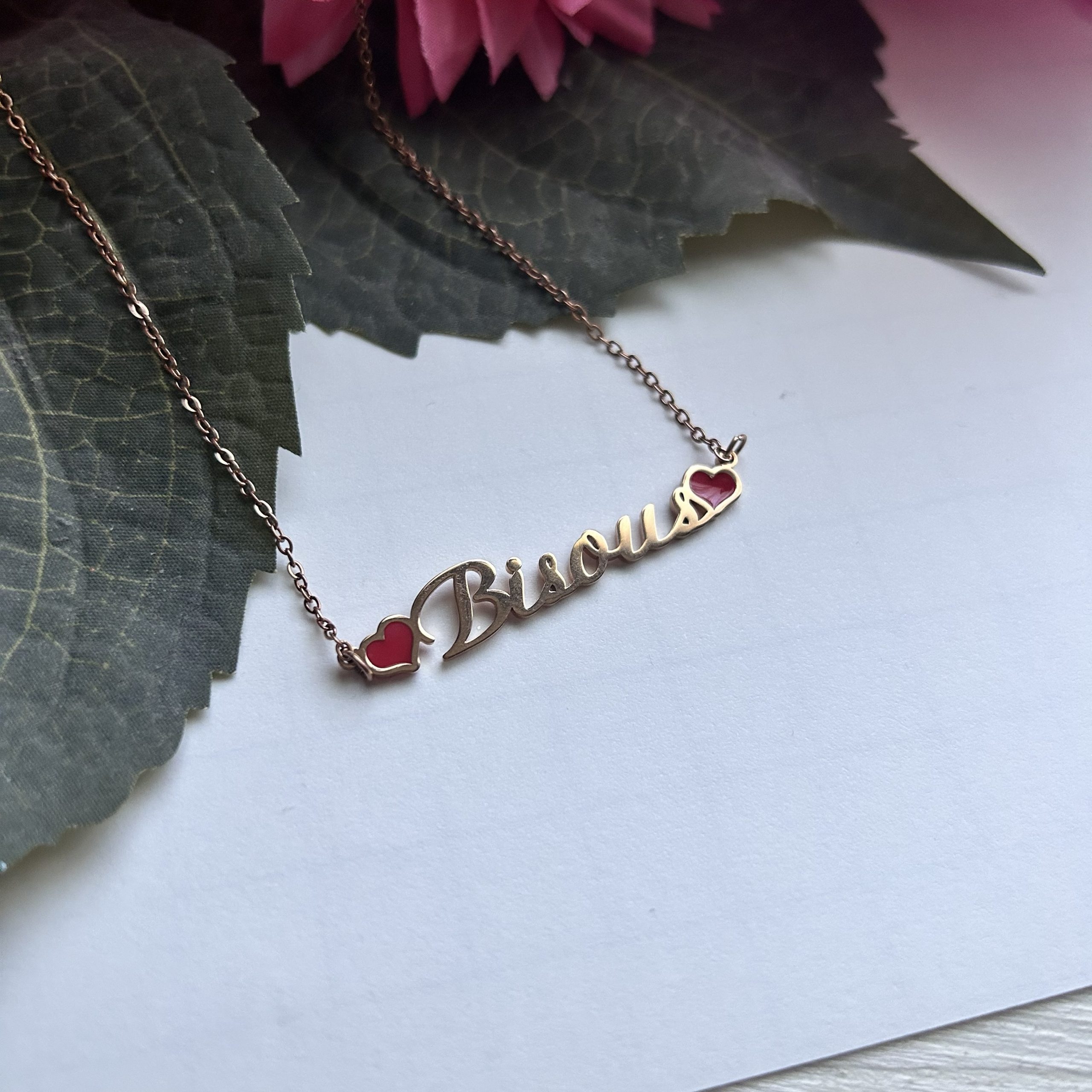 Collier Bisous double cœur 💕 – Image 2