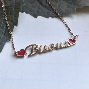 Collier Bisous double cœur 💕 Collier Bisous double cœur 💕